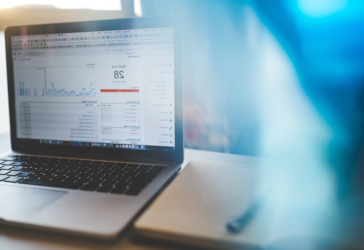 analytics dashboard laptop